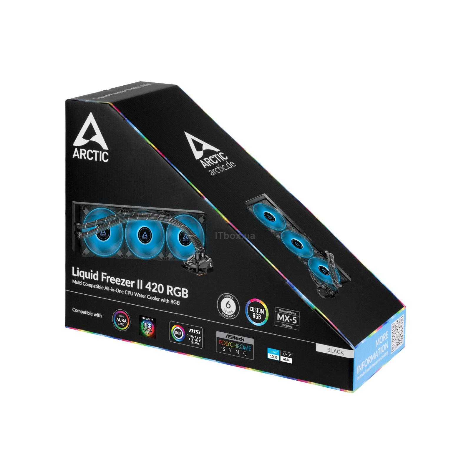 Система водяного охлаждения Arctic Liquid Freezer II 420 RGB ...