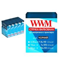 Стрічка до принтерів WWM 10мм х 10м Refill HD к. Black*5шт Фото