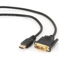 Кабель мультимедийный Cablexpert HDMI M to DVI M 3.0m 18+1pin Фото