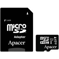 Карта пам'яті Apacer 16GB microSDHC UHS-I Class10 w/ 1 Adapter RP Фото
