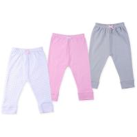 Штани дитячі Luvable Friends 3 шт рожеві для дівчаток Фото
