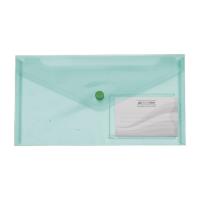 Папка - конверт Buromax DL (240x130мм) TRAVEL, green Фото