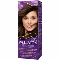 Краска для волос Wellaton стойкая 4/0 Темный шоколад Фото