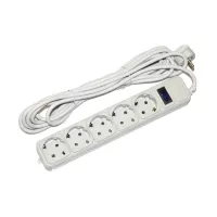 Мережевий фільтр живлення Merlion 5 розеток, 4.5 м Фото