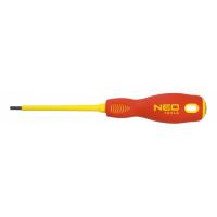 Отвертка Neo Tools шліцева 3.0 x 100 мм, (1000 В), CrMo Фото