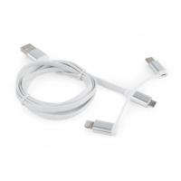 Дата кабель Cablexpert USB 2.0 AM to Lightning + Micro 5P + Type-C 1.0m Фото