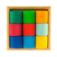 Конструктор Nic деревянный Разноцветный ролик Фото