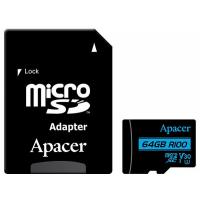 Карта памяти Apacer 64GB microSDHC class 10 UHS-I U3 V30 Фото