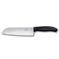 Кухонный нож Victorinox SwissClassic сантоку 17 см, черный Фото