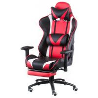 Кресло игровое Special4You ExtremeRace black/red with footrest Фото