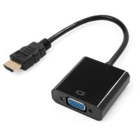 Переходник Vinga HDMI M to VGA F 0.15m 1080p black Фото