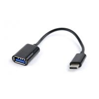 Перехідник Cablexpert OTG USB 2.0 AF to USB-C 0.2m Фото