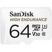 Карта пам'яті SanDisk 64GB microSDXC class 10 UHS-I U3 V30 High Enduranc Фото