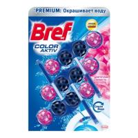 Туалетный блок Bref Цветная вода Цветочная свежесть 3х50 г Фото