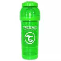Бутылочка для кормления Twistshake антиколиковая 260 мл, зеленая Фото