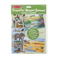 Набор для творчества Melissa&Doug Переводные наклейки Джунгли и Саванна Фото