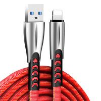 Дата кабель ColorWay USB 2.0 AM to Lightning 1.0m zinc alloy red Фото