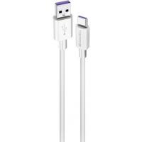 Дата кабель ColorWay USB 2.0 AM to Type-C 1.0m 5A white Фото