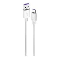 Дата кабель ColorWay USB 2.0 AM to USB-C 1.0m 5A white Фото