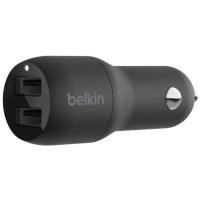 Зарядное устройство Belkin Car Charger 24W Dual USB-A black Фото