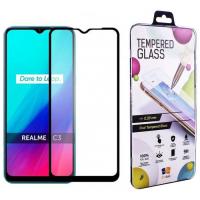 Стекло защитное Drobak Realme C3 Full Cover Full Glue (Black) (222224) Фото
