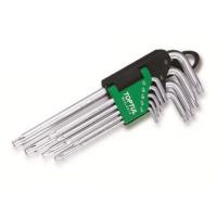 Ключ Toptul Г-образный TORX T10-T50 9ед. супердлинный с отверс Фото