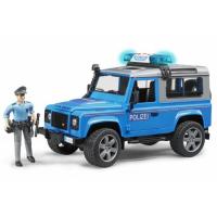Спецтехника Bruder Джип полицейский Land Rover Defender и фигурка по Фото