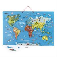 Пазл Viga Toys магнитный Карта мира с маркерной доской, на украин Фото