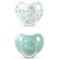 Пустышка Suavinex Memories Истории малышей 6-18 мес. 2 шт. зеленая Фото