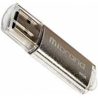 USB флеш накопичувач Mibrand 64GB Cougar Silver USB 2.0 Фото