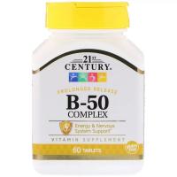 Вітамін 21st Century Комплекс B-50, 60 таблеток Фото