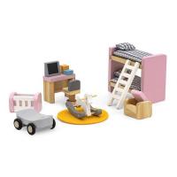 Игровой набор Viga Toys Деревянная мебель для кукол PolarB Детская комната Фото