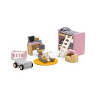 Ігровий набір Viga Toys Деревянная мебель для кукол PolarB Детская комната Фото