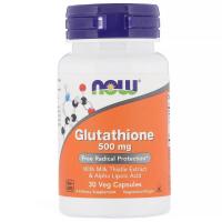 Трави Now Foods Глутатион, 500 мг, Glutathione, 30 вегетарианских Фото