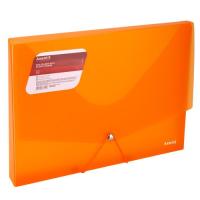 Папка на резинках Axent A4 800 мкм Transparent orange Фото