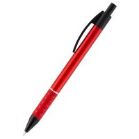 Ручка масляна Axent Prestige автоматическая метал. корпус красный, Син Фото