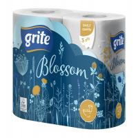 Туалетная бумага Grite Blossom 3 слоя 4 рулона Фото