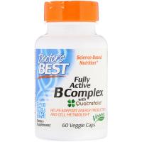 Вітамін Doctor's Best B-Комплекс, Fully Active B Complex, 60 гелевых к Фото
