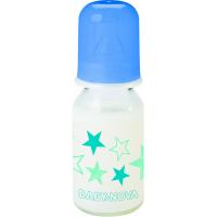 Пляшечка для годування Baby-Nova Декор скляна 125 мл Синя Фото