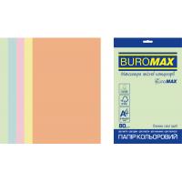 Папір Buromax А4, 80g, PASTEL, 5colors, 250sh EUROMAX Фото
