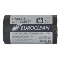 Пакети для сміття Buroclean чорні 35 л 50 шт. Фото