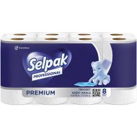 Бумажные полотенца Selpak Professional Premium 3 слоя 11.25 м 8 рулонов Фото