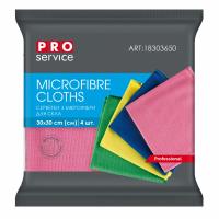 Салфетки для уборки PRO service Standard из микрофибры для стекла микс цветов 4 шт Фото