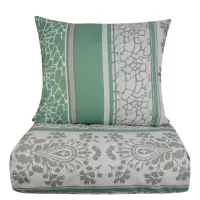 Постільна білизна Home Line Мармур зелений 70х70 см бязь полуторний Фото