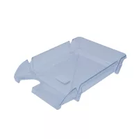 Лоток для бумаг Арника горизонтальный КОМПАКТ, прозрачный Фото