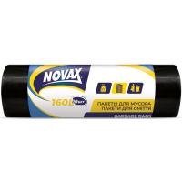 Пакети для сміття Novax чорні 160 л 10 шт. Фото