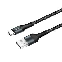 Дата кабель ColorWay USB 2.0 AM to Type-C 1.0m nylon black Фото