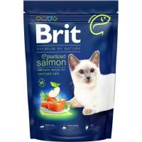 Сухий корм для кішок Brit Premium by Nature Cat Sterilized Salmon 300 г Фото