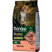 Сухий корм для кішок Monge Cat Bwild GR.FREE зі смаком лосося 1.5 кг Фото