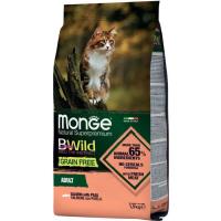 Сухой корм для кошек Monge Cat Bwild GR.FREE со вкусом лосося 1.5 кг Фото